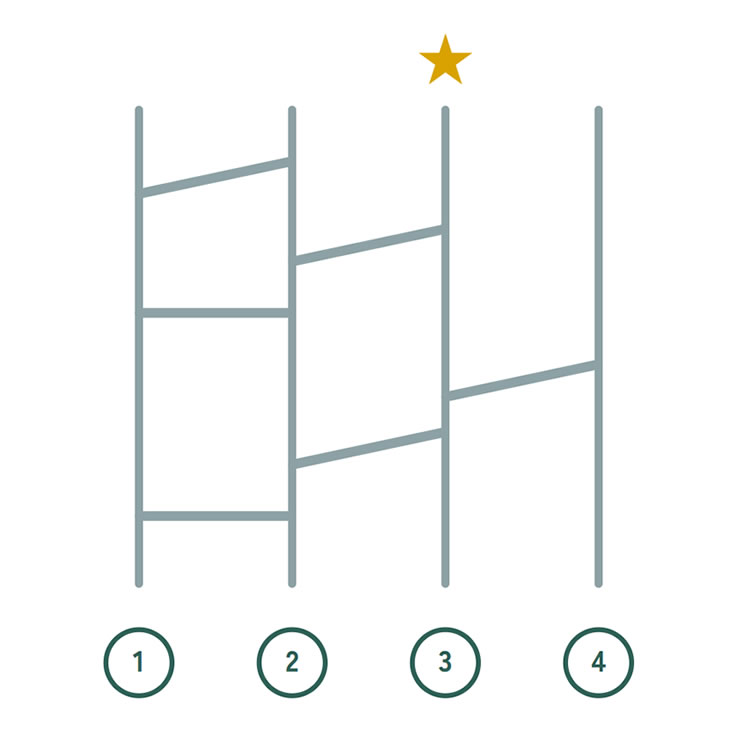 ライン追跡アミダ