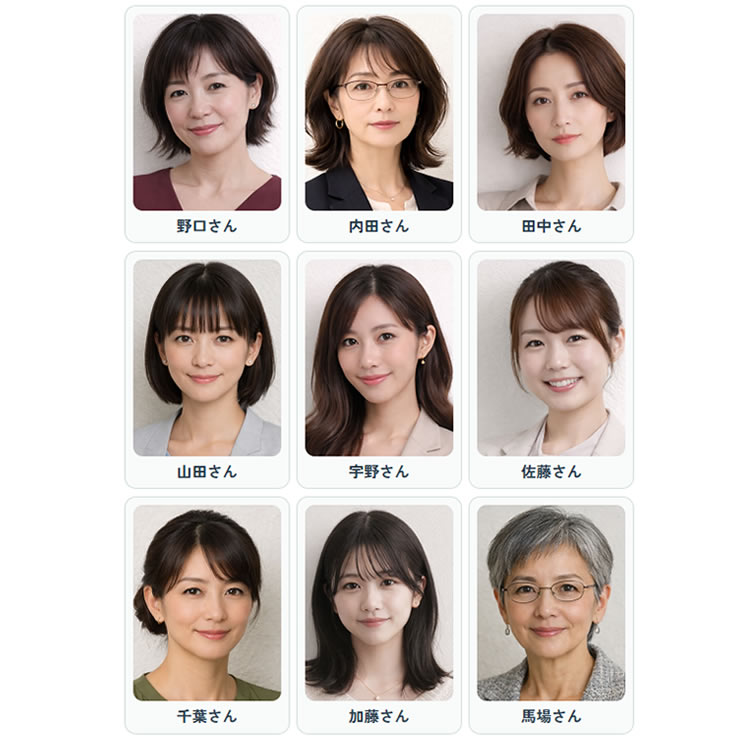 名前を覚えて選ぼう（女性版）