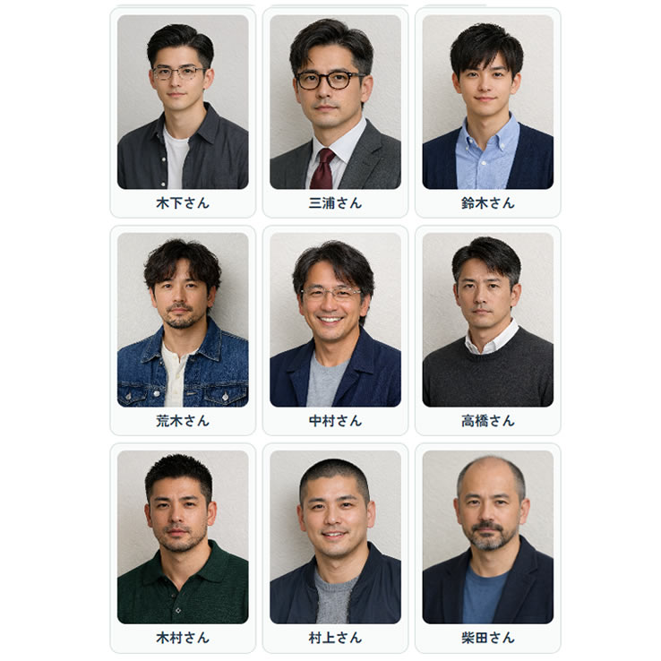 名前を覚えて選ぼう（男性版）